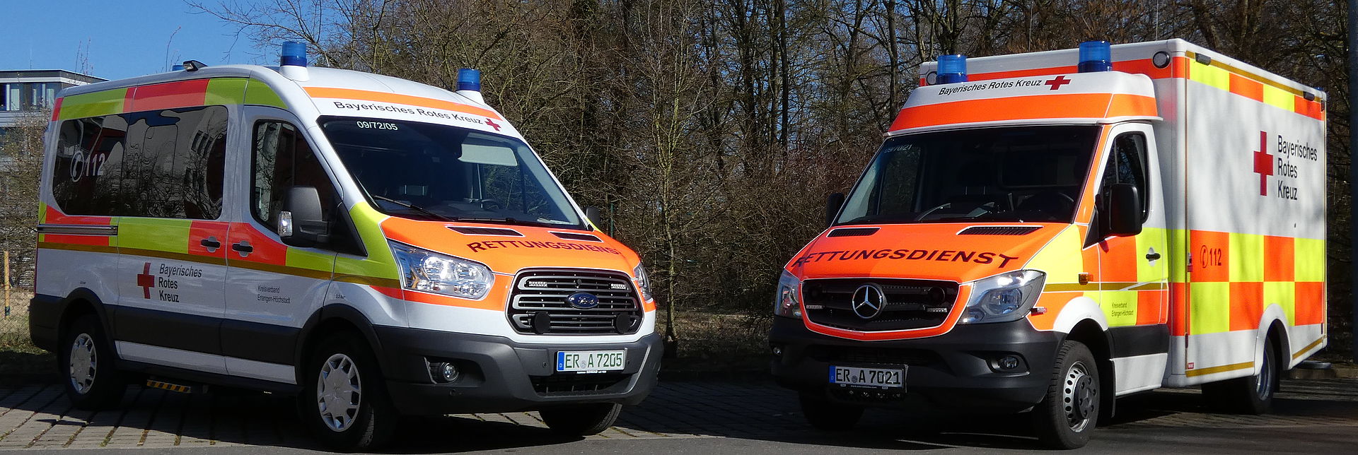 Fahrzeuge des Rettungsdienstes